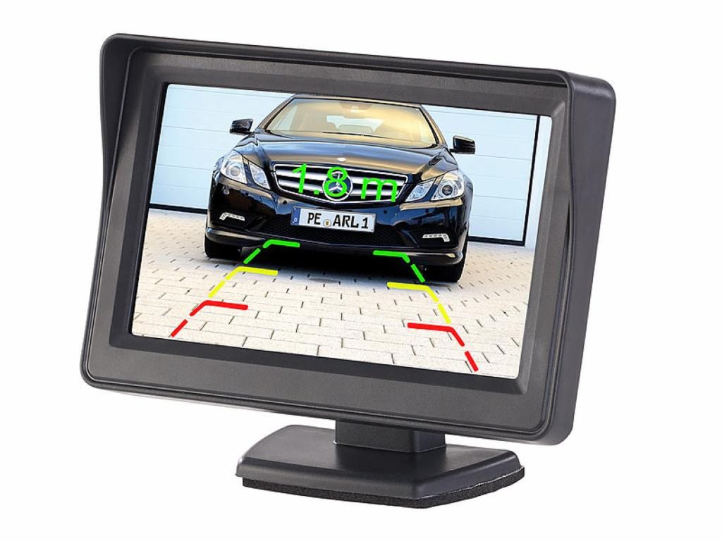 Monitor für Lescars Funk-Rückfahrkamera 10,9-cm-TFT Produktbild 