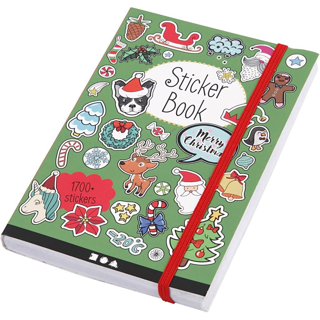 Creativ Company Weihnachts Stickerbuch - 1700 Sticker - Mehrfarbig