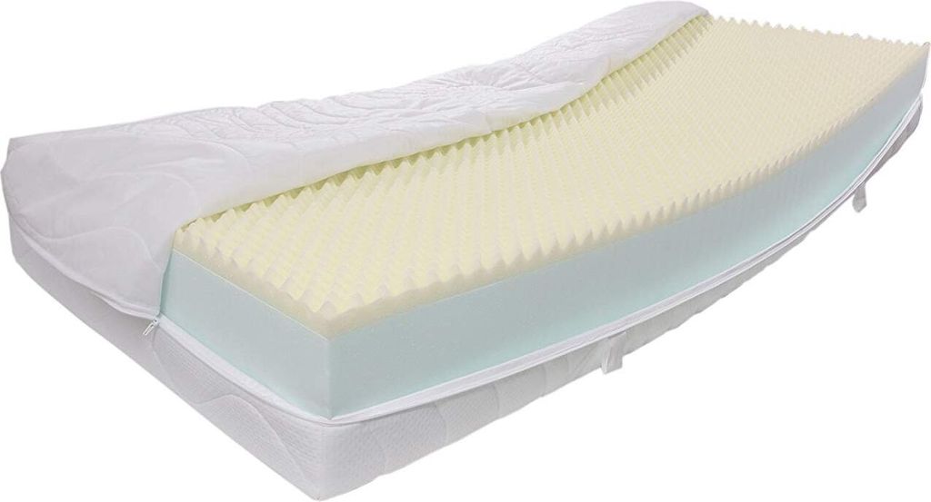 Dibapur VISCO Life XXL: Orthopädische (90x200cm) Kaltschaummatratze x ca.23,5 cm Kern mit gesteppten Doppeltuchbezug ca. 24.5/25 cm cm (Hohes Ra...