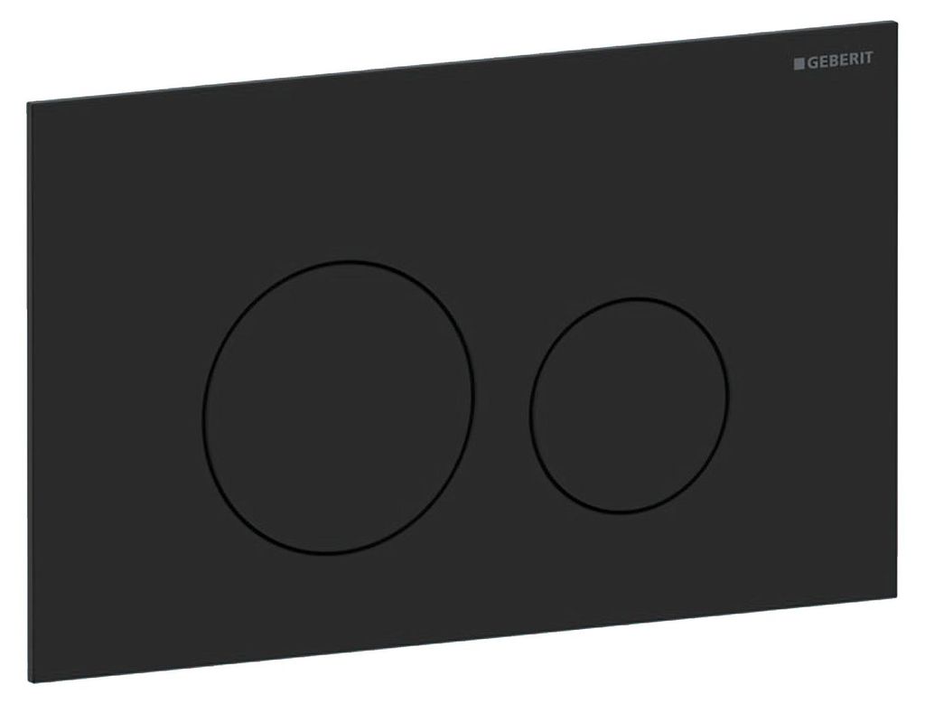 Geberit Sigma40 Betätigungsplatte rund weiß matt 2-Mengen WC Abdeckplatte