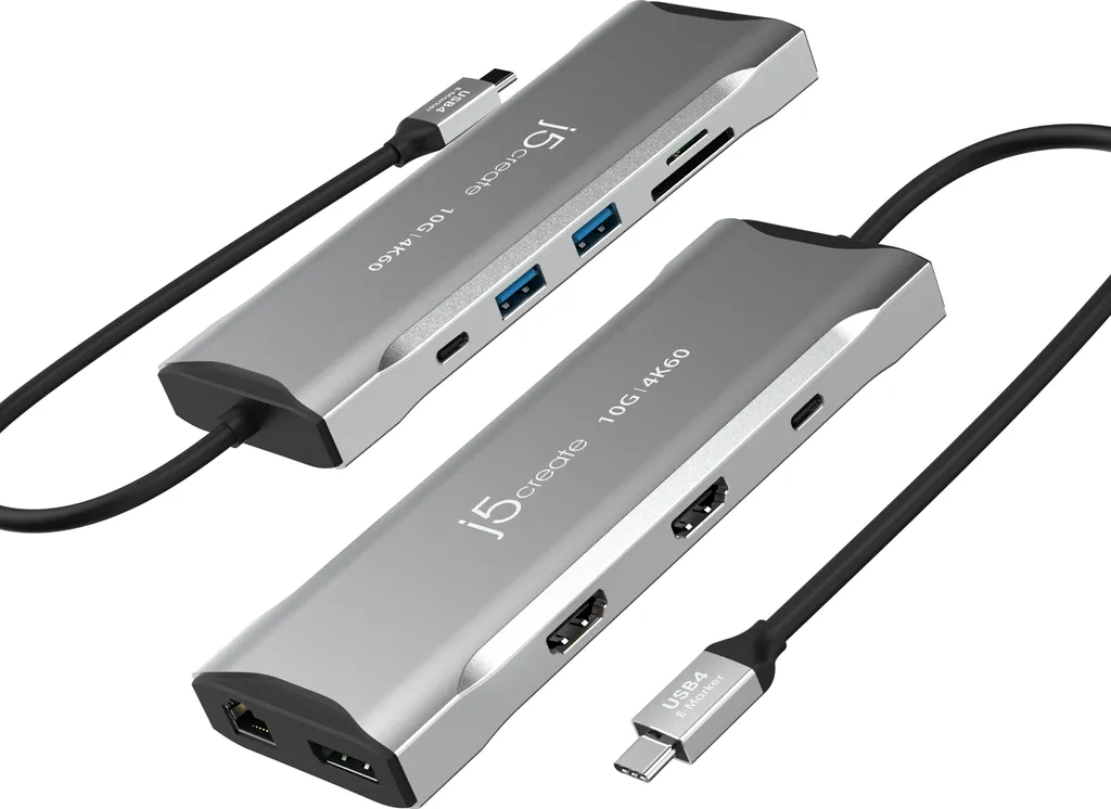 Station d'accueil USB-C Multi-Écran j5create JCD397-N de 100W Gris