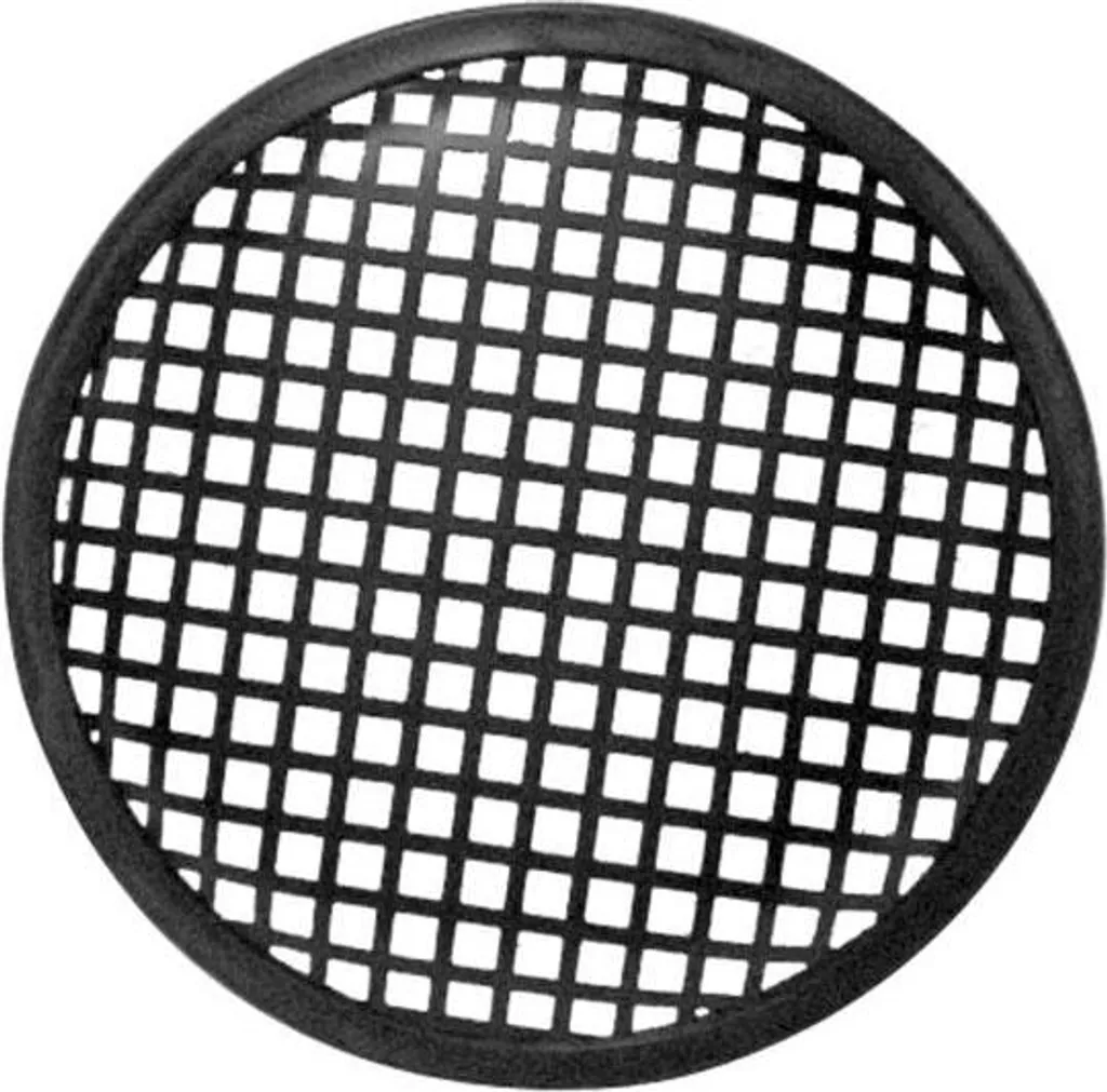 10 Pezzi Griglia per Altoparlanti 5 Pollici Metallo Nero - Protezione Audio
