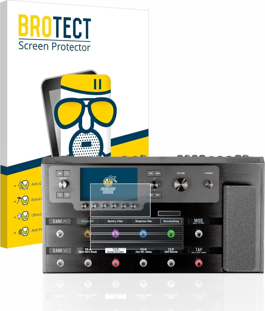 BROTECT Entspiegelungs Schutzglas für Line 6 Helix Floor Schutzfolie Panzer Folie Glas Display Schutz matt