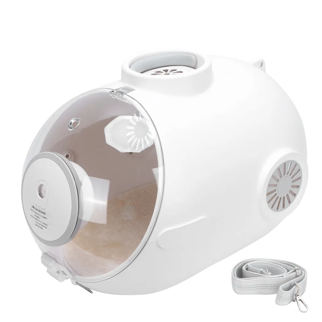 Sac capsule chat transparent ventilé avec éclairage interne nocturne - 2