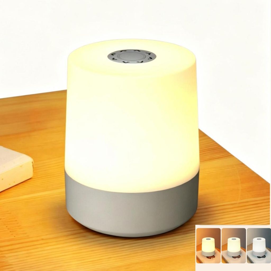 2er Set Nachtlicht,Nachttischlampe Touch Dimmbar,3 Modi Warmweiß LED Nachtlicht, Touch Lampe,Tischlampe Kabellos