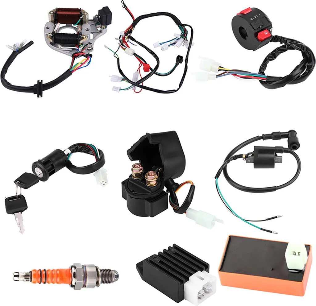 Ensemble Faisceau Moteur 5 Broches CDI Haute Résistance pour Quad 50-125cc