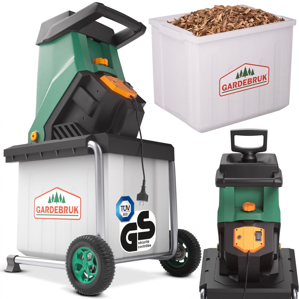 GARDEBRUK Broyeur de végétaux électrique 3.1000 W Image du produit 
