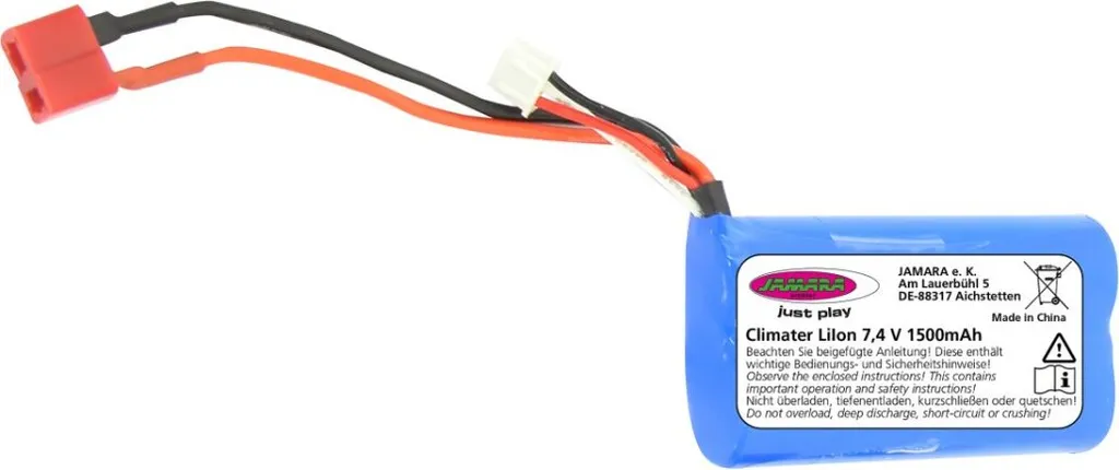 Jamara Accu Li-Ion 7,4V 1500mAh - Batterie Climater 412923