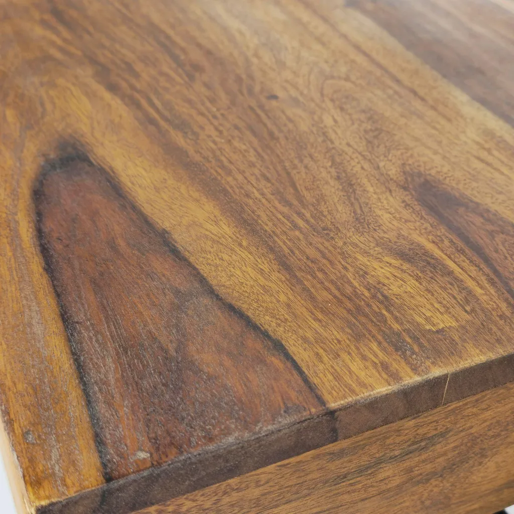 Grande table basse industrielle 120 cm pour salon moderne et convivial - 4