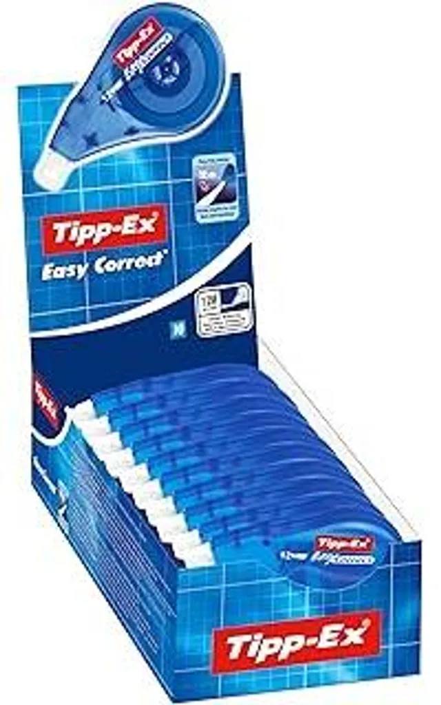 Correttore a Rullo BIC Tipp-Ex Easy Correct - 10 pezzi per Studenti - 1