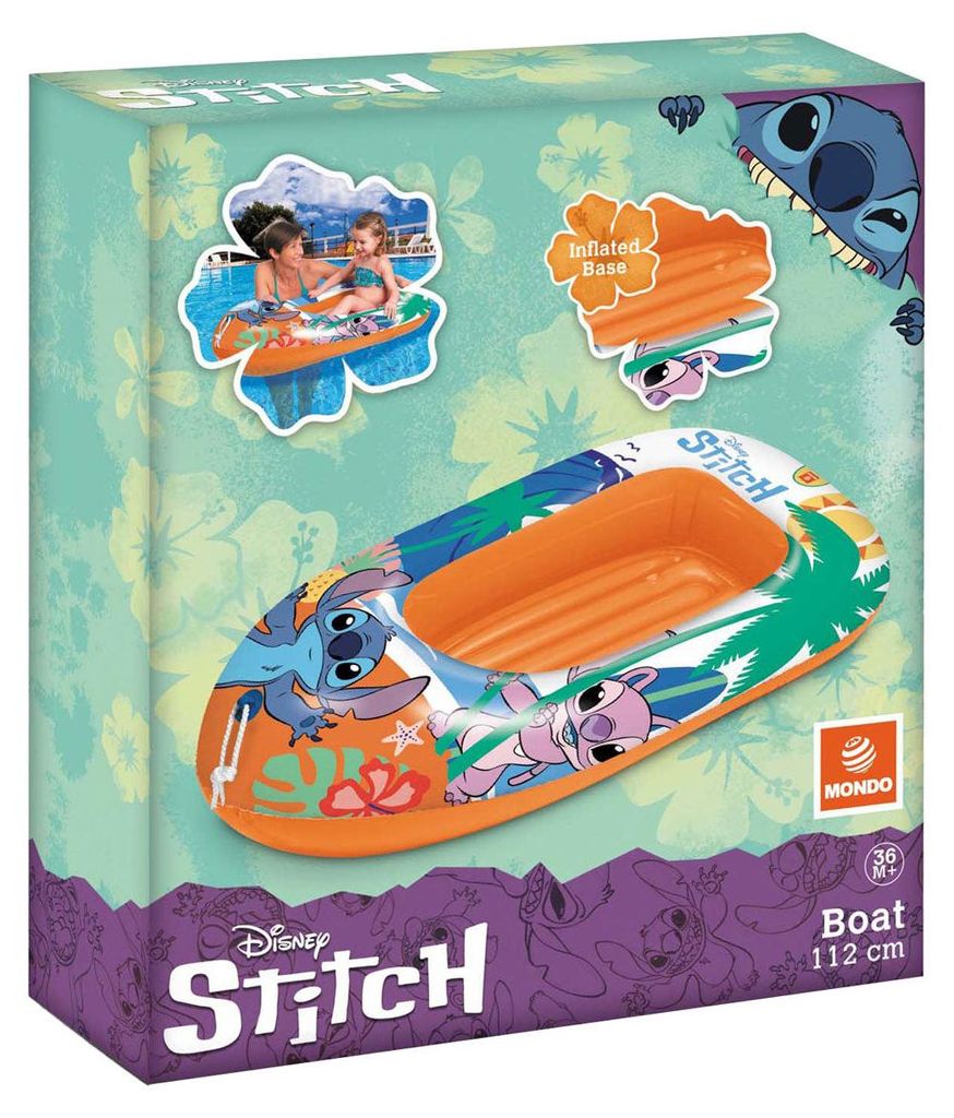 Mondo aufblasbares Boot Stitch 112 cm Kinder Wasserspielzeug Spaß