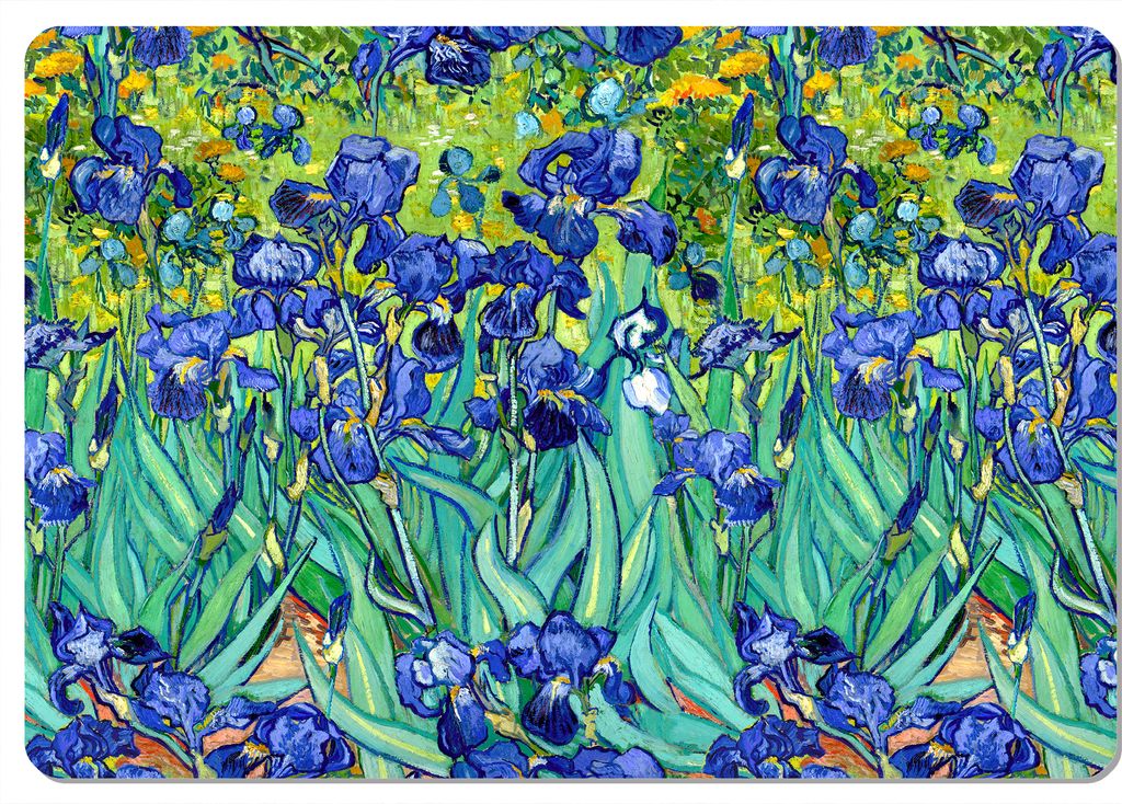 Bertoni Filz Tisch/Tischplatte mit Muster | IRISES| 29 cm x 42 cm