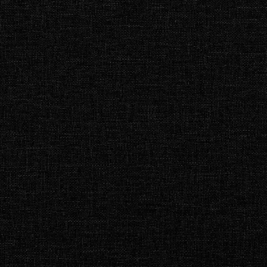 Sgabello in Tessuto Nero 60x50x41 cm - Poggiapiedi Robusto e Comodo - 6
