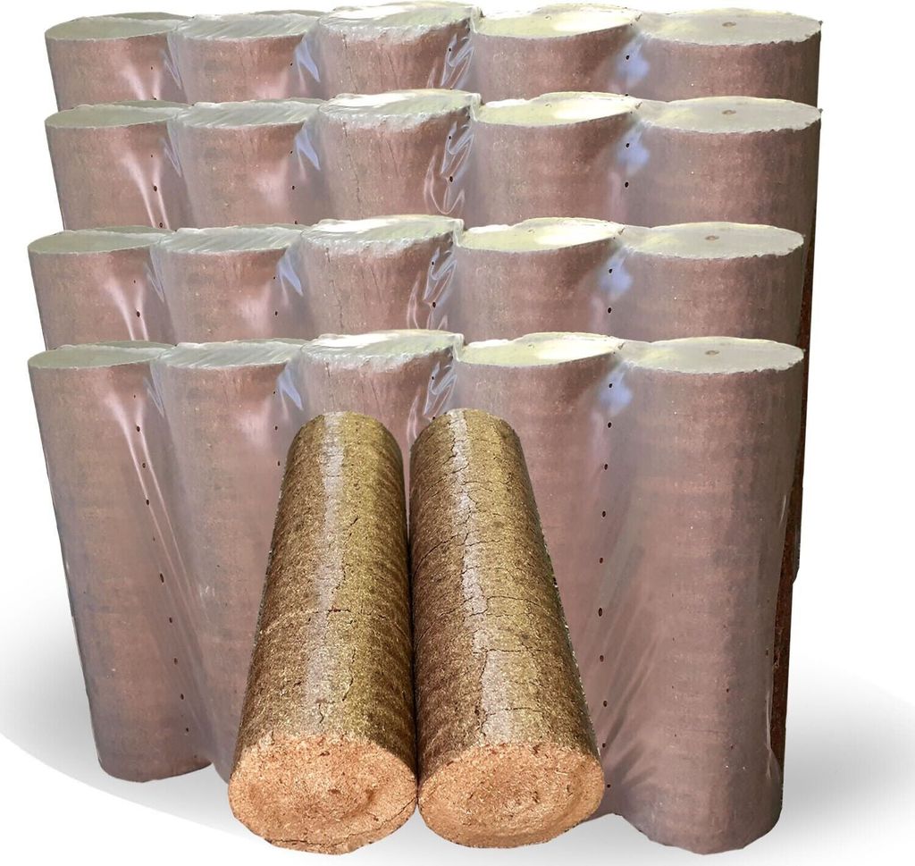 4 x 10 kg Rundholzbriketts 40 kg Holzbriketts Buche Eiche Weichholz Mischholz