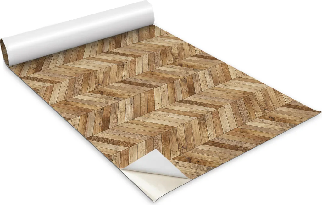 Rivestimento Adesivo Spina di Pesce per Tavoli e Mobili - Design 100x50cm