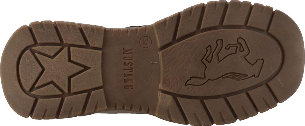 Mustang Damen Stiefelette mit weichem Stoffeinstieg 15M0172001, Größe:38 EU, Farbe:Grün