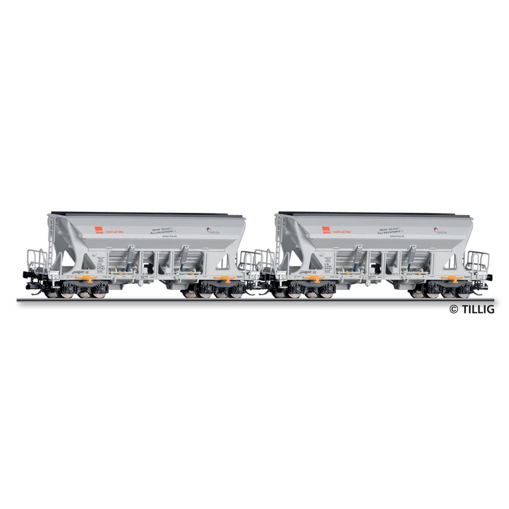 Tillig 1074 Güterwagenset der HVLE / Holcim
