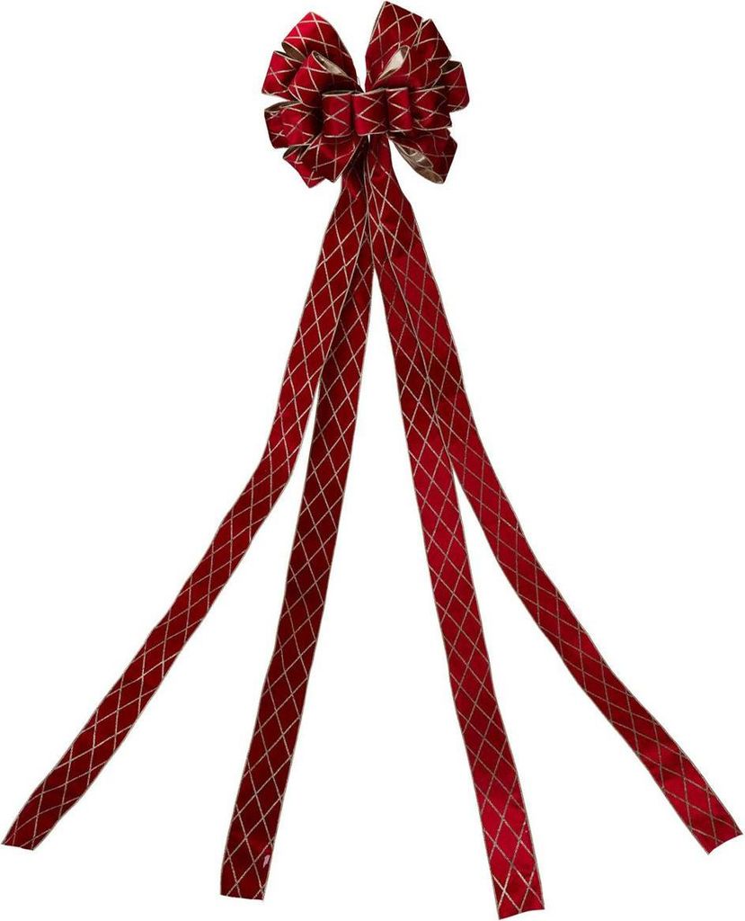 Weihnachtsbaumschleife rot groß 130x33 cm