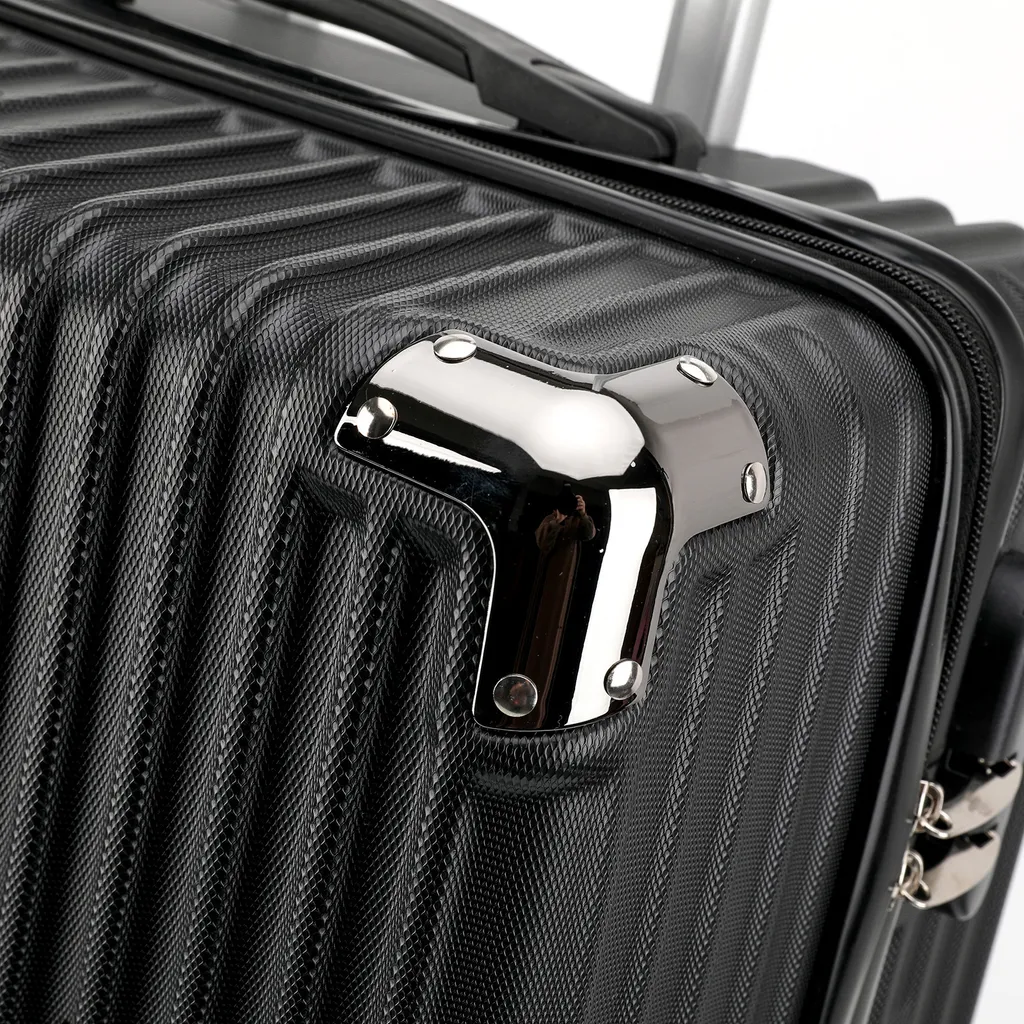 Valises à Roulettes Noir Mat avec Trolley Ajustable - Pack de 3 Formats - 5