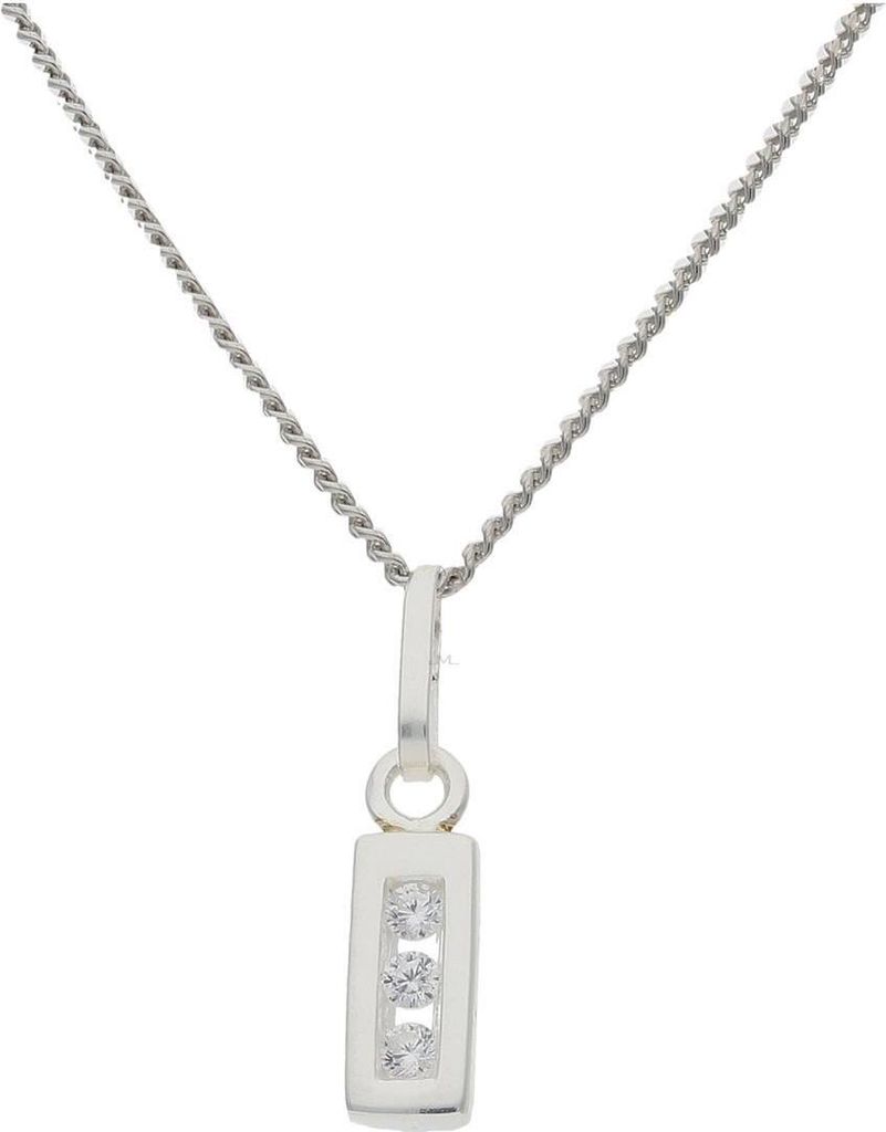 JuwelmaLux Anhänger Buchstabe "I" 925/000 Sterling Silber Produktbild 