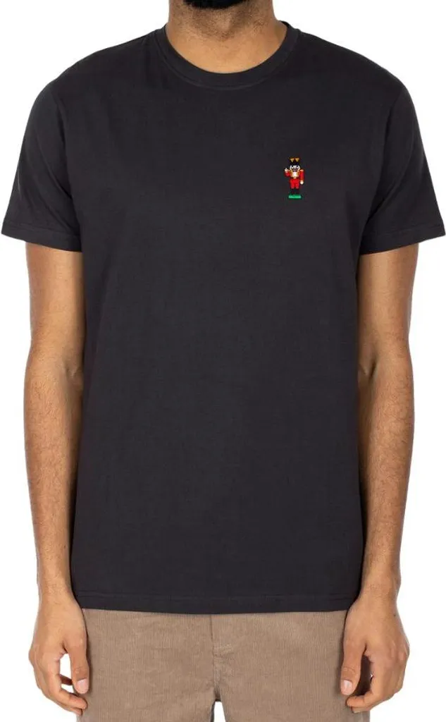 T-shirt Col Rond Brodé Iriedaily Nutcrax Emb en Coloris Coal Taille M