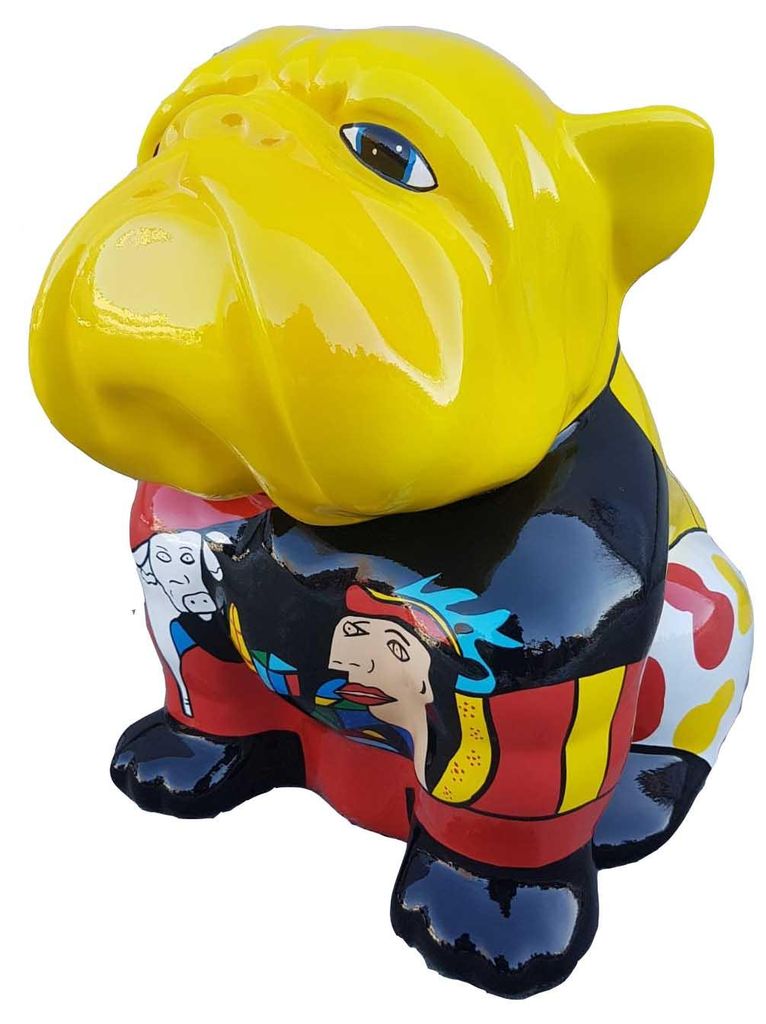 Designer Figur Statue Moderne Figuren Dekoration Hund Garten Skulptur Skulpturen