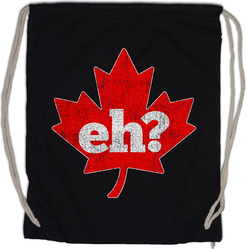 Urban Backwoods Canada Eh, Turnbeutel, Farbe: Schwarz