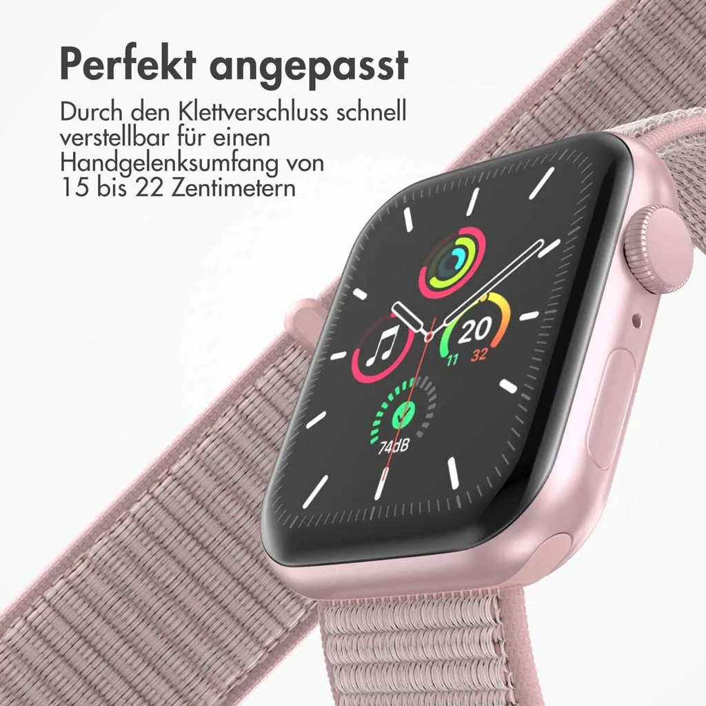 Watch SE - 40 mm, Watch SE 2023 - 40 mm, Watch SE 2022 - 40 mm, Watch 9 - 41 mm, Watch 8 - 41 mm, Watch 7 - 41 mm, Watch 6 - 40 mm, Watch 5 - 40 mm, Watch 4 - 40 mm, Watch 41 mm, Watch 40 mm, Watch 3 - 38 mm, Watch 38 mm, Watch 2 - 38 mm, Watch 1 - 38 mm, Watch 10 - 42 mm Cinturino: imoshion Nylonband 2.0 - 6