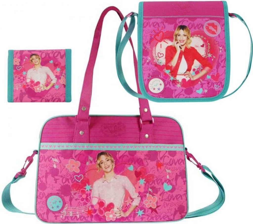 Disney Violetta Set 3 Teile Geldbeutel + Umhängetasche / Produktbild 