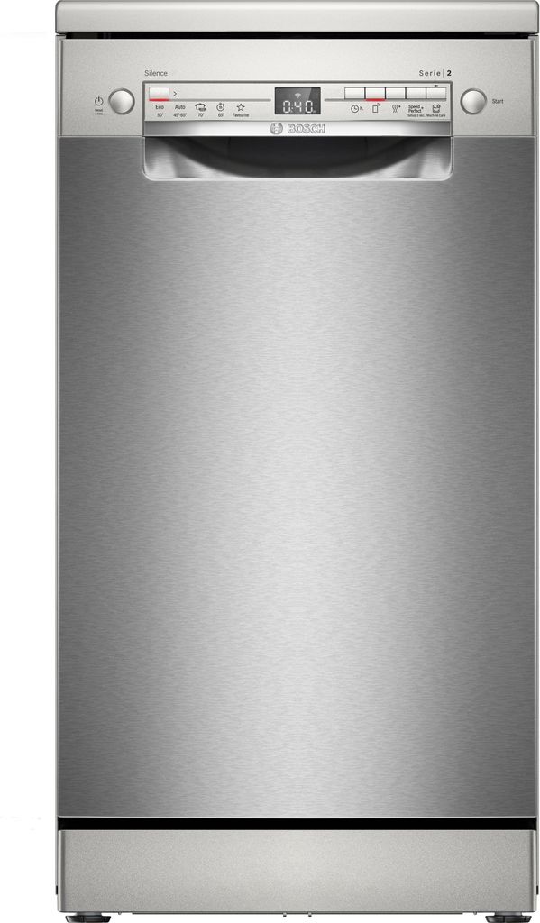 Bosch Freistehender Geschirrspüler 45 cm Silver Inox SPS2HMI42E