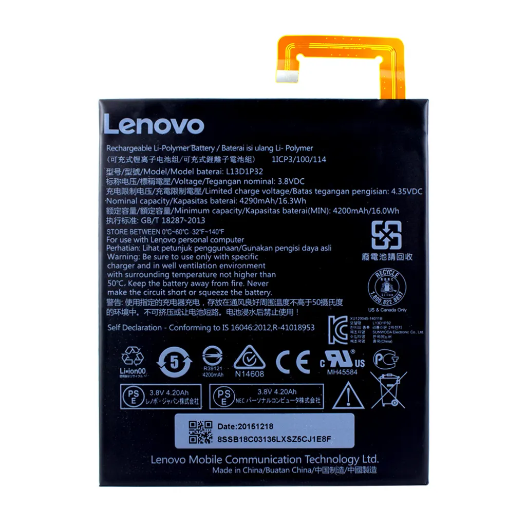 Batterie Lenovo Li-Polymer pour travailler en déplacement sans fil