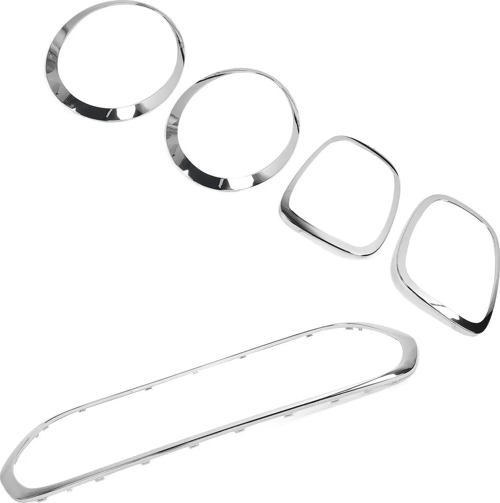 Kit contour de phares et calandre finition chrome poli pour MINI JCW S