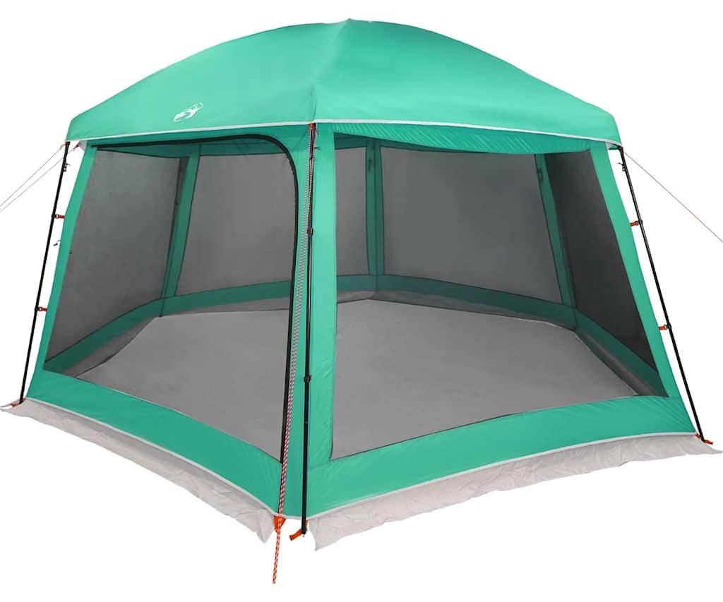 vidaXL Tente pool avec toit amovible parois filet vert mer Image du produit 