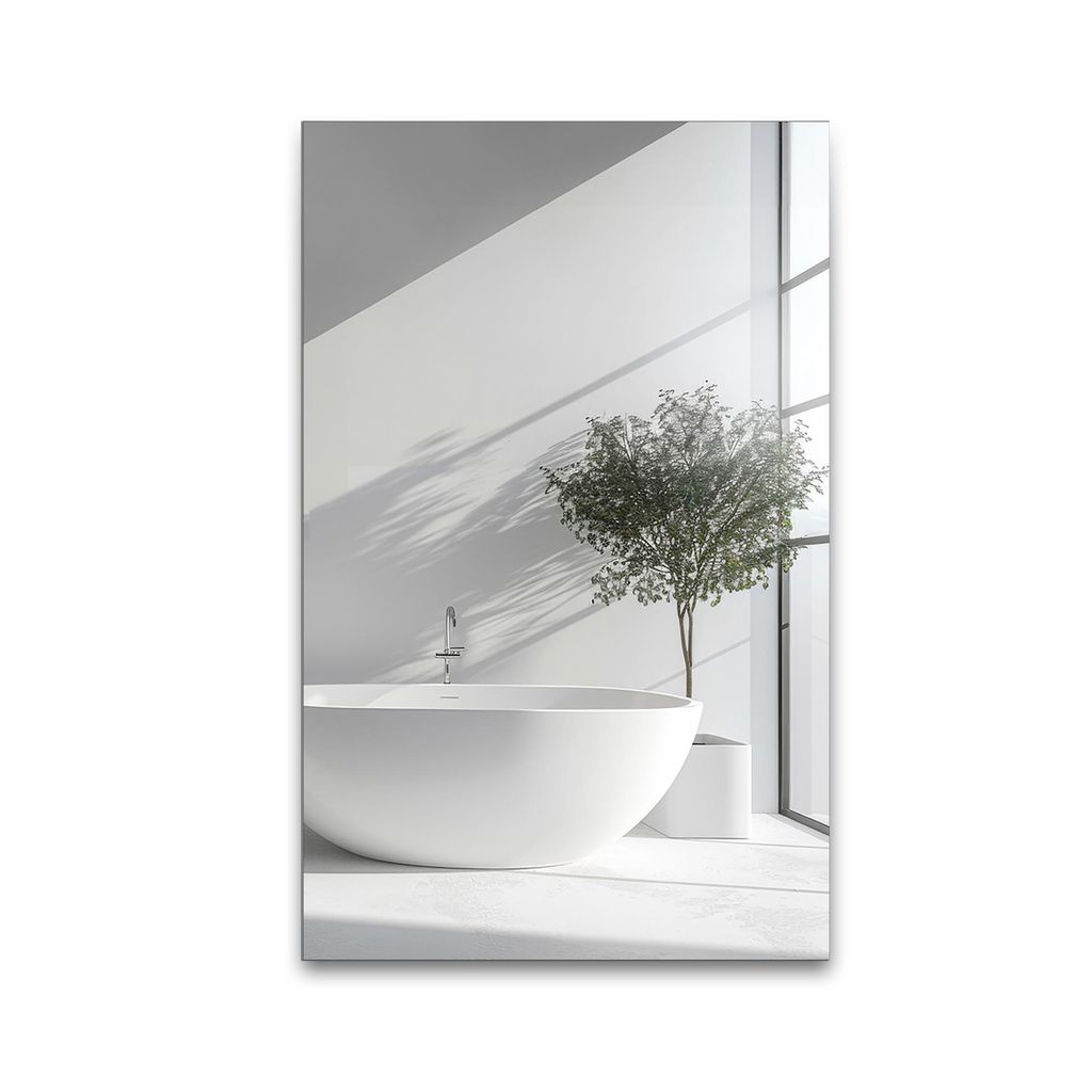 Grand miroir rectangulaire pour la salle de bains - AGIS Image du produit 