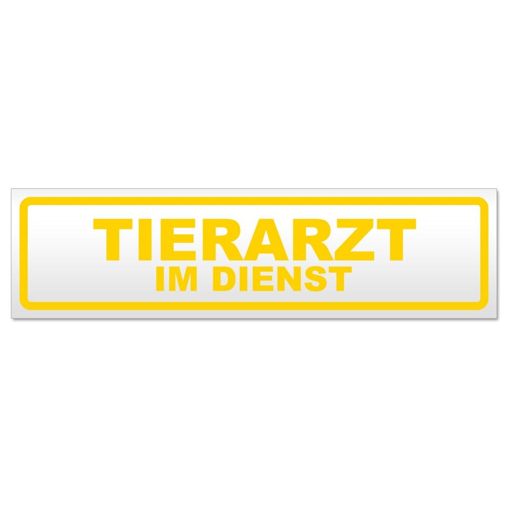 Tierarzt im Dienst Magnetschild Schild magnetisch
