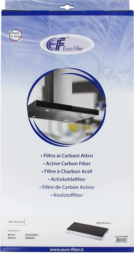 Filtre hotte aspirante Balay 00434229, pièce de rechange 380x196 mm