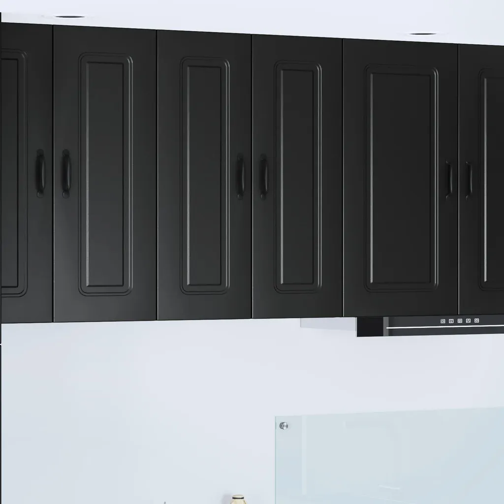vidaXL Mobile Cucina Nero 60x31x80 cm - Armadietto Salvaspazio in Legno