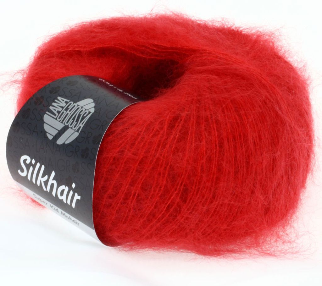 Lana Grossa Silkhair 008 Kirschrot 25g