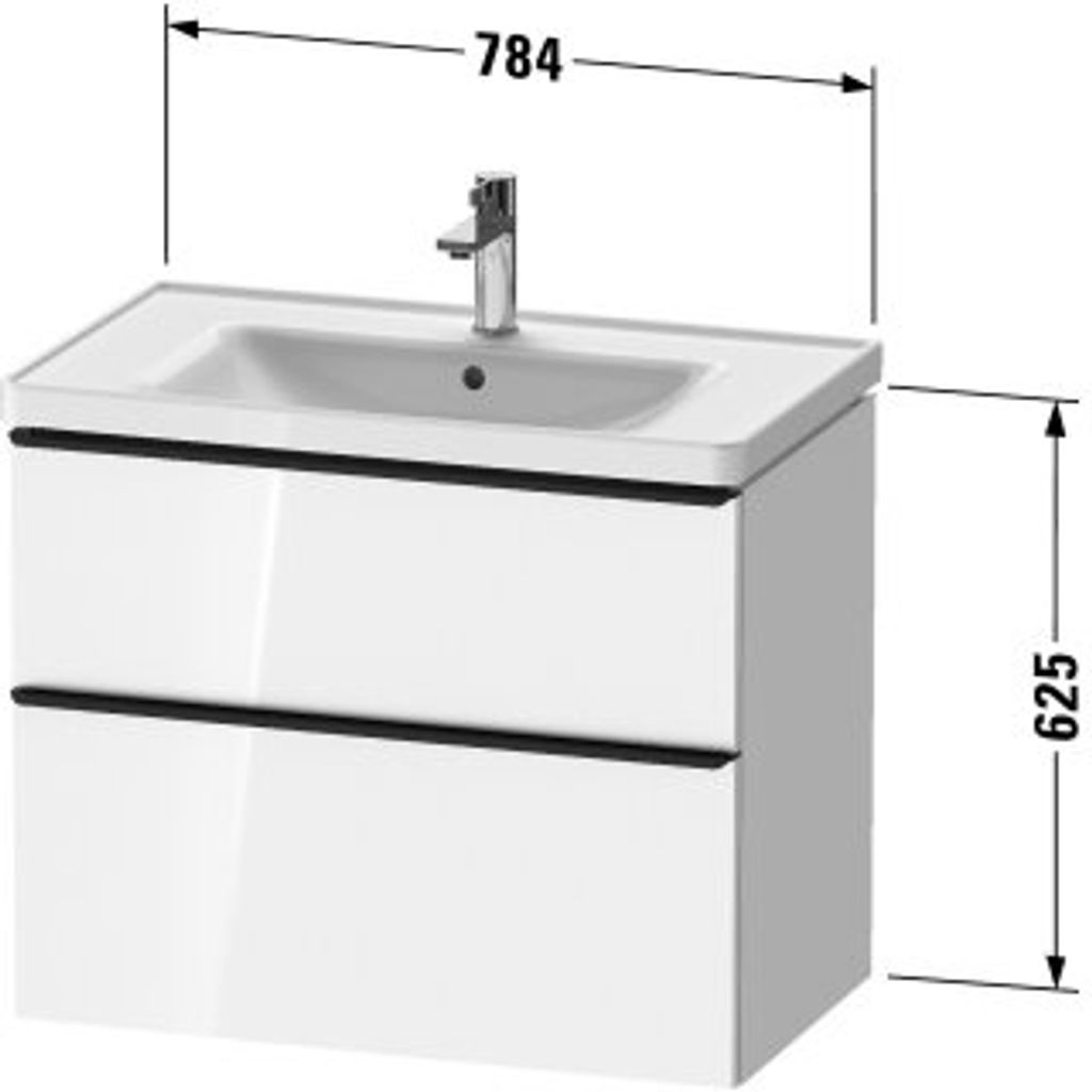Duravit DE4355010550000 DN WTU WH 784x452x625 Az 1 Ei mr Mt