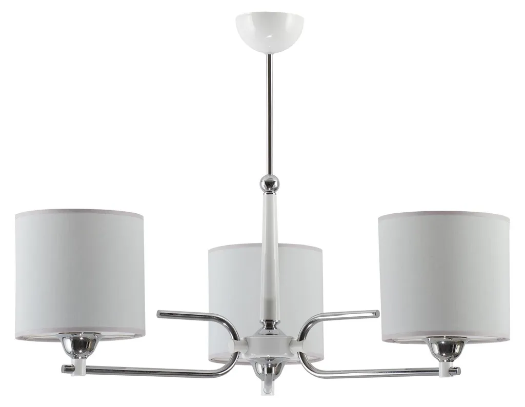 Lustre Suspension Moderne TWINGO Blanche en Métal pour Salon et Bureau