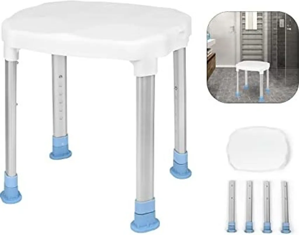 Évitez les chutes en salle de bain - Tabouret de douche réglable 150kg