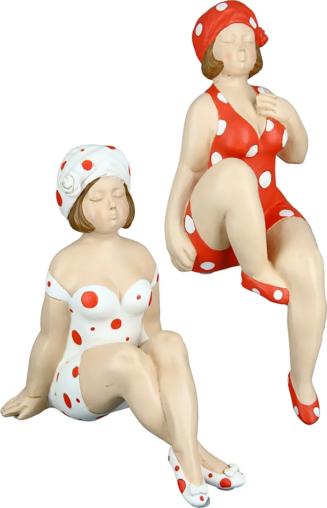 Statue baigneuse de collection style rétro Gilde Becky 19 cm en résine