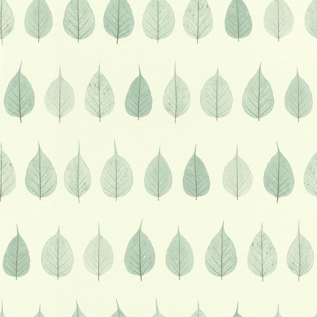 ESTAhome Tapete Skelettblätter Pastell Mintgrün - 128848 - 53 cm x 10,05 m