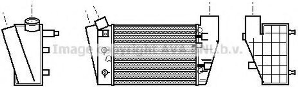 PRASCO AIA4188 Ladeluftkühler LLK für AUDI A4 Avant (8ED, B7) Turbo Intercooler
