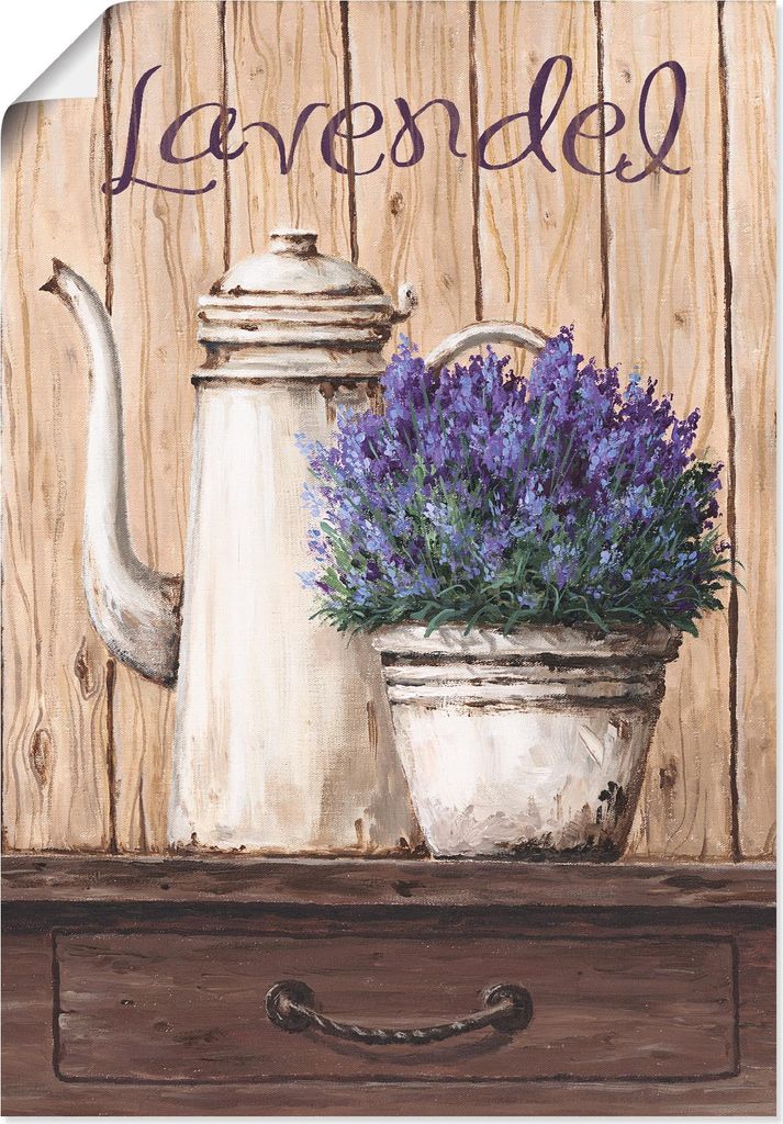 ARTland Poster Lavendel Größe: 50x70 cm