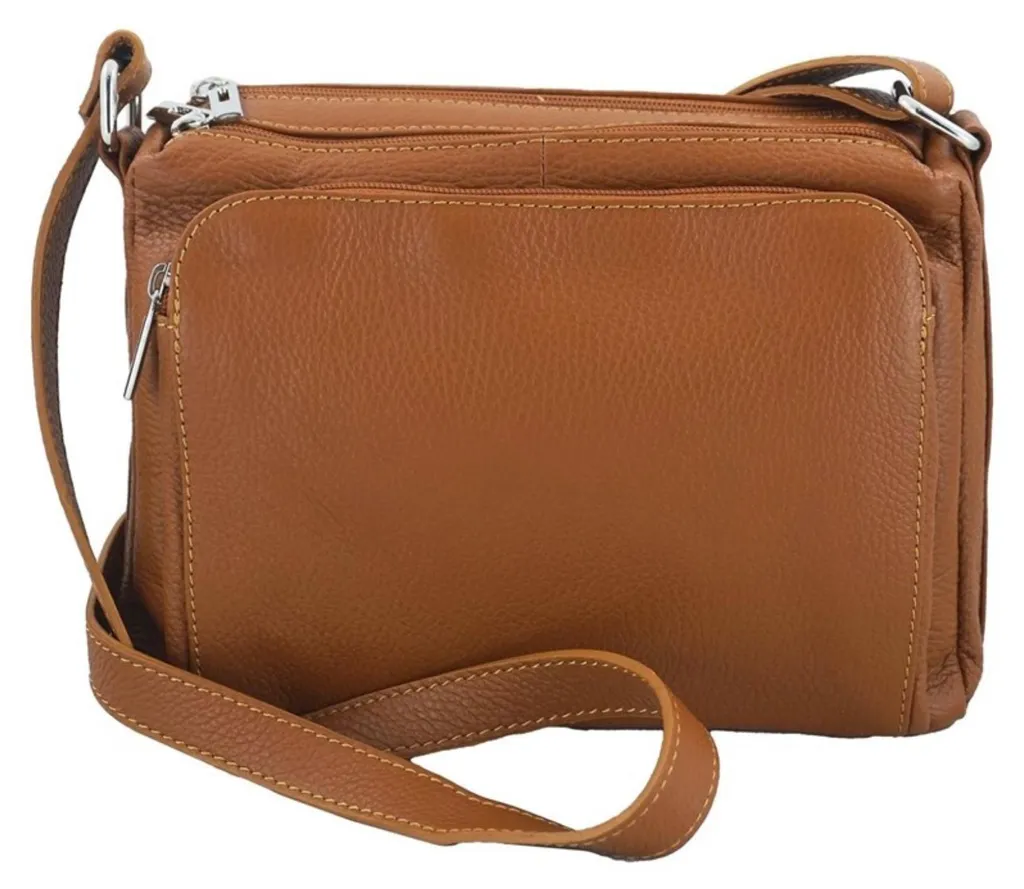 Barberini's 63312 sac luxueux en cuir grainé avec finitions dorées