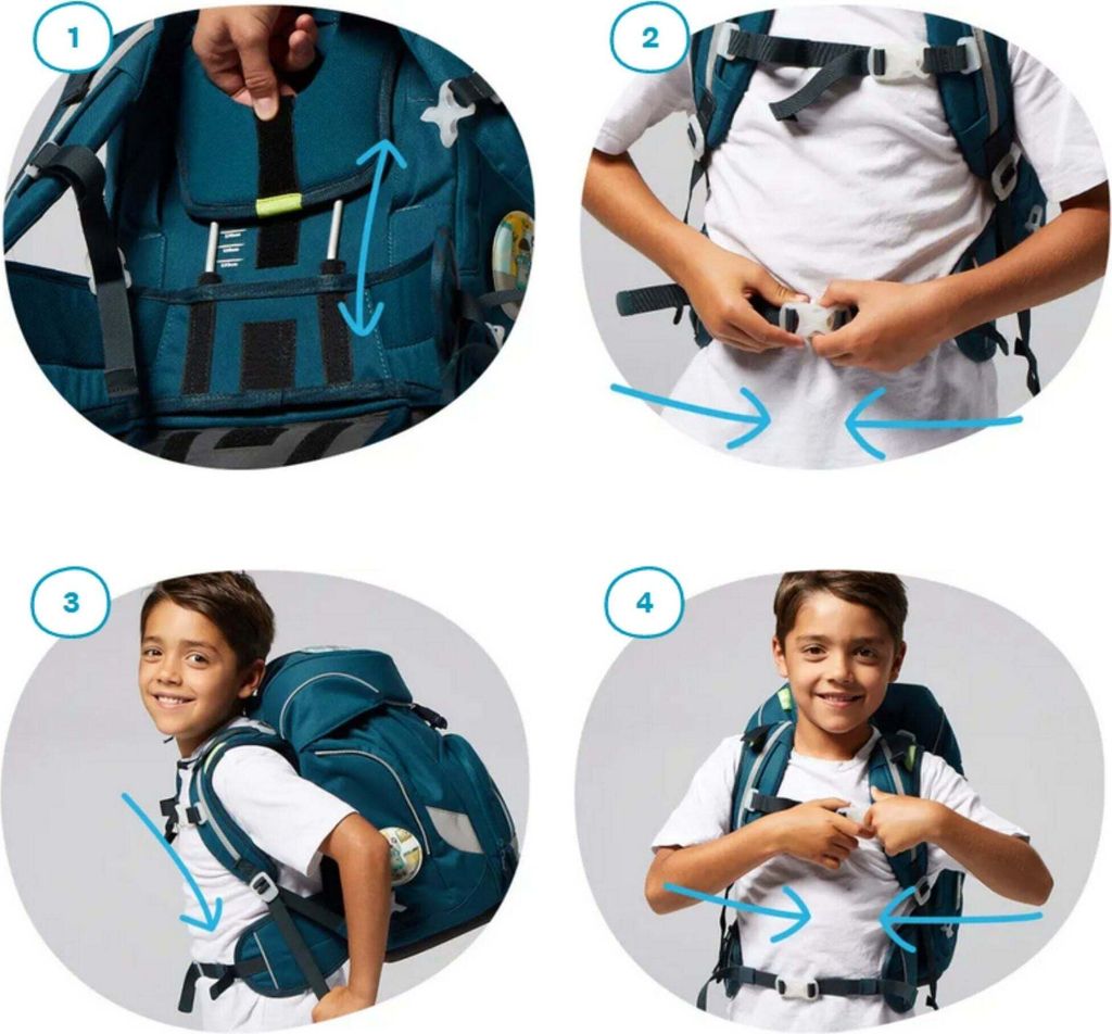Rucksack Ergobag Adorabear Adorabearl Prime Kind Himmelblau Produktbild 7