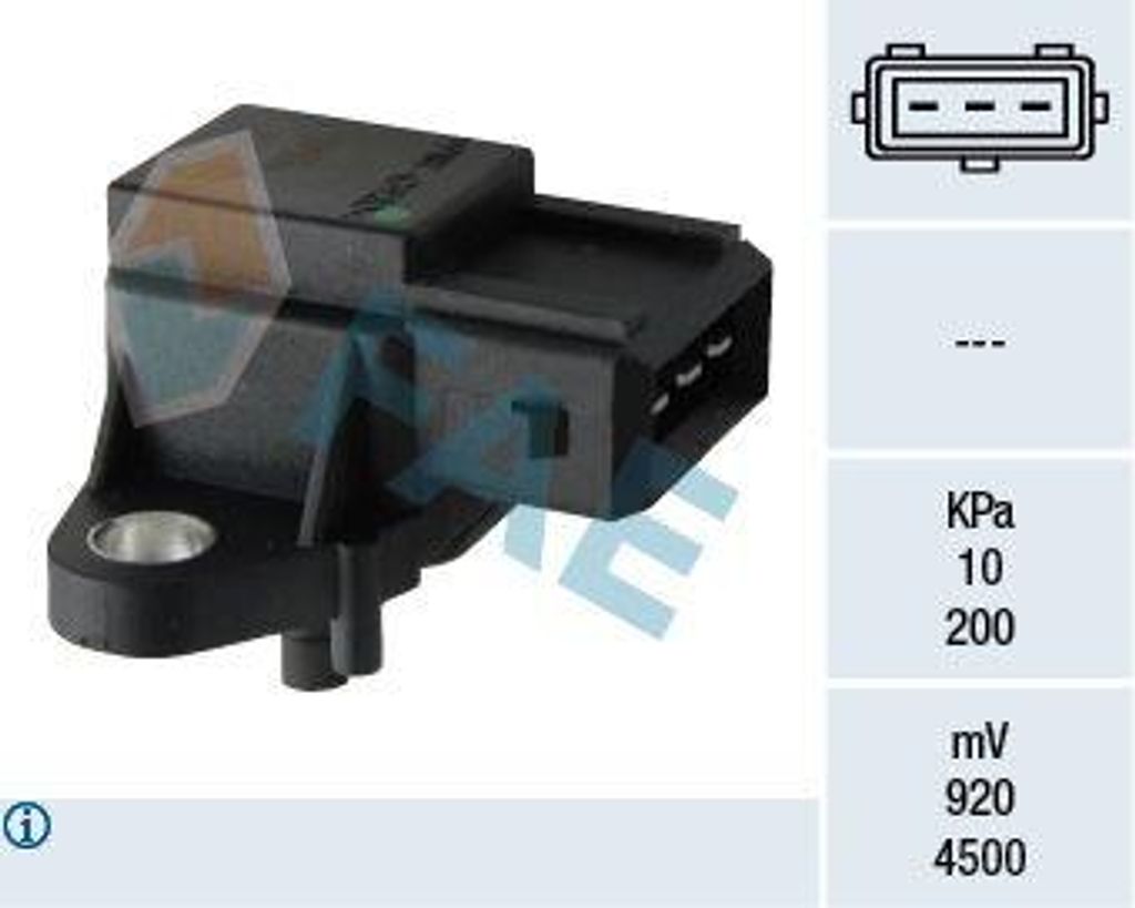 FAE 15048 Saugrohrdrucksensor OE 96191149 kompatibel mit Evasion, Xantia, XM, Ulysse, Zeta, 806