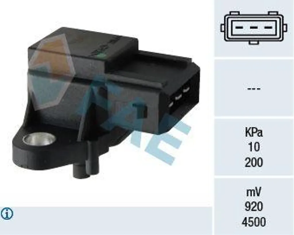 Capteur pression d'admission FAE 15048 OE 96191149 pour Evasion Xantia