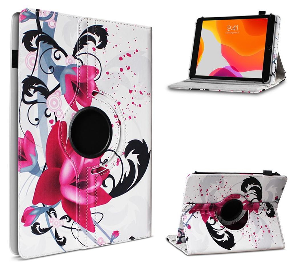 Tablet Hülle für OSCAL Pad 30 Tasche Schutzhülle Case 360 Grad Drehbar 10,1 CoverFarbe 360 Uni:Motiv 8